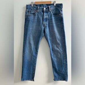 Men's Blue Straight-Leg Jeans